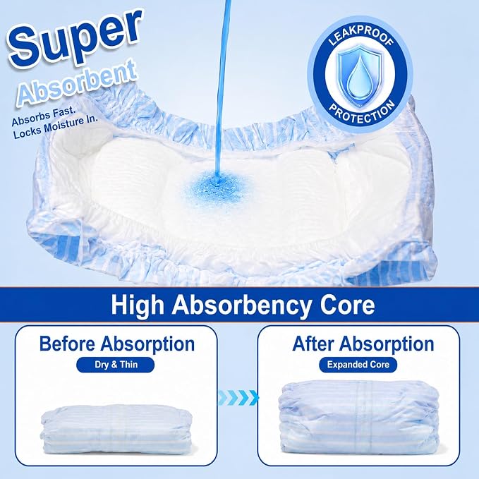 Male Dog Diapers Disposable Waist 24–29.5”, 22 Count, Soft Dry-Touch Inner Layer, Super Absorbent, Leakproof, Wetness Indicator, Adjustable Tabs, XL