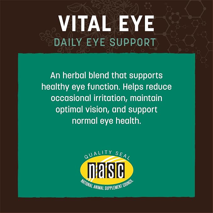Earth Animal Apothecary Liquid Supplement - Vital Eye Herbal Remedies for Dogs & Cats - 2 fl oz