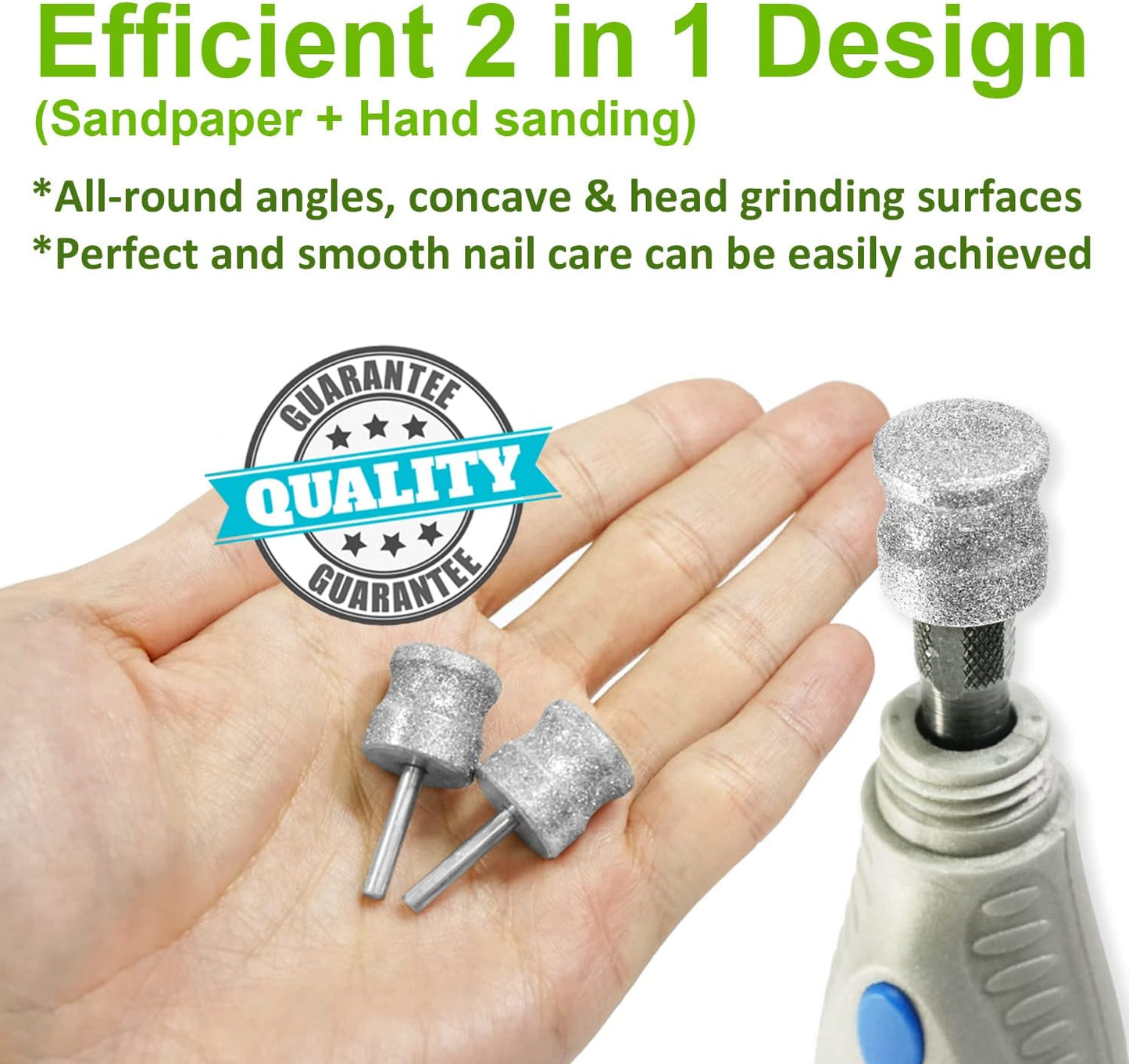 Jumbo Diamond Dremel Dog Nail Grinder Attachment, Diamond Dremel Bits Sanding Drums, Faster Dremel Diamond Bit for Dog Nails, 1/8'' Diamond Dremel for Dogs&Pets Nail Care, Home Dog Nail Grinder Tools