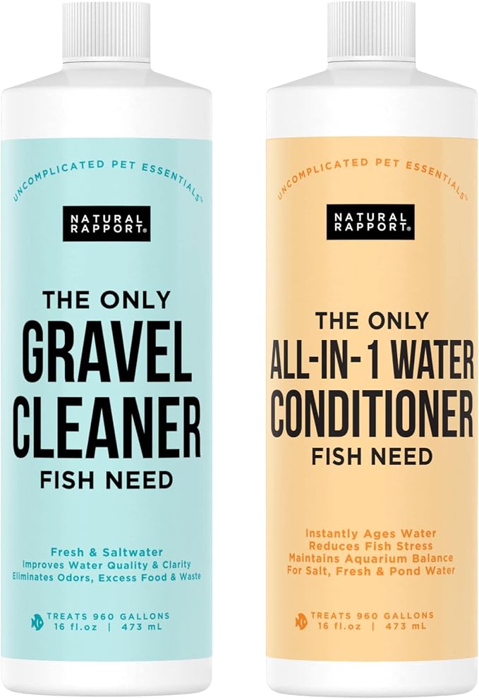 Natural Rapport - Aquarium Bundle - Water Conditioner and Gravel Cleaner