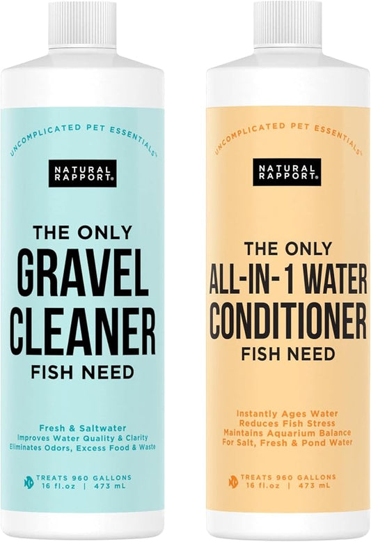 Natural Rapport - Aquarium Bundle - Water Conditioner and Gravel Cleaner