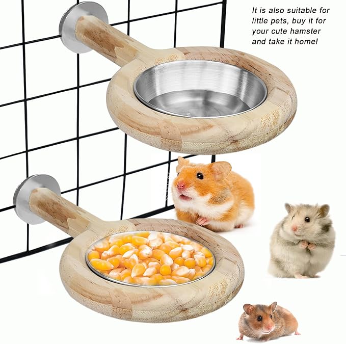 ASOCEA Large Bird Cage Seed Cather and 2 Pack Bird Perch Feeding Cup