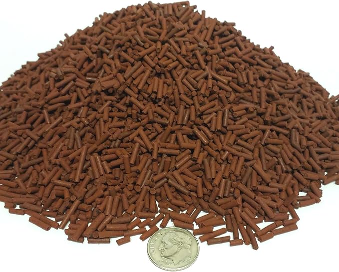 Bloodworm 3/64" x 1/4" Sinking Micro Sticks for Discus, Cichlids, Carnivores, Plecos, Catfish, Shrimp, Snails, All Community Tropical Fish...2-lbs
