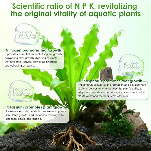 HC034 Aquarium Plant Liquid Fertilizer - Advanced Macro Nutrient Solution for Freshwater Planted Tanks, Promotes Root & Leaf Growth, 150ml/500ml/1000ml (1000mL)