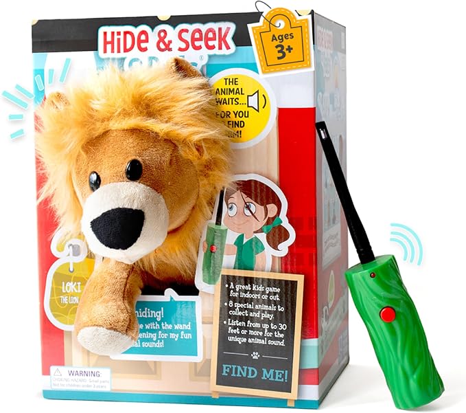 R&R Games Hide & Seek Pals - Loki The Lion Family Game