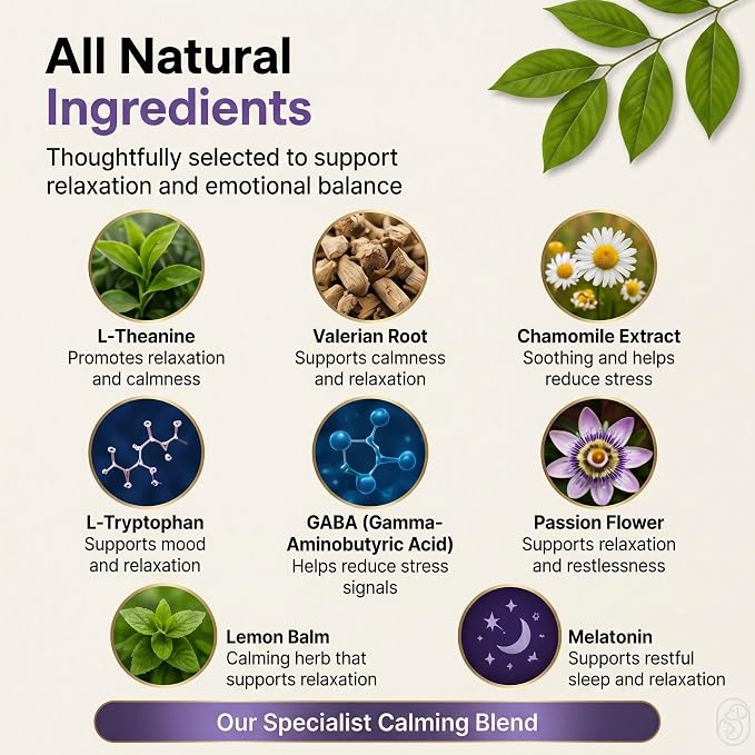 Calming Chews for Dogs – Natural Support for Dog Anxiety, Stress & Relaxation with L-Theanine, Chamomile & Melatonin – Chicken Flavor – 120 Soft Chews
