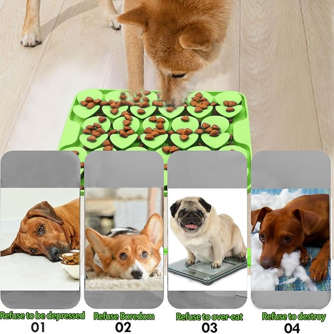 Medium Snuffle Mat for Small Medium Dog&Small Silicone Snuffle Mat for Small Dog Puppy Cat Slow Down Eating