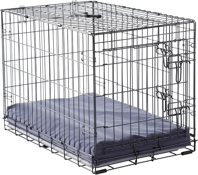 Happy Hounds Cooper Deluxe Reversible Crate Pad - Large - Denim