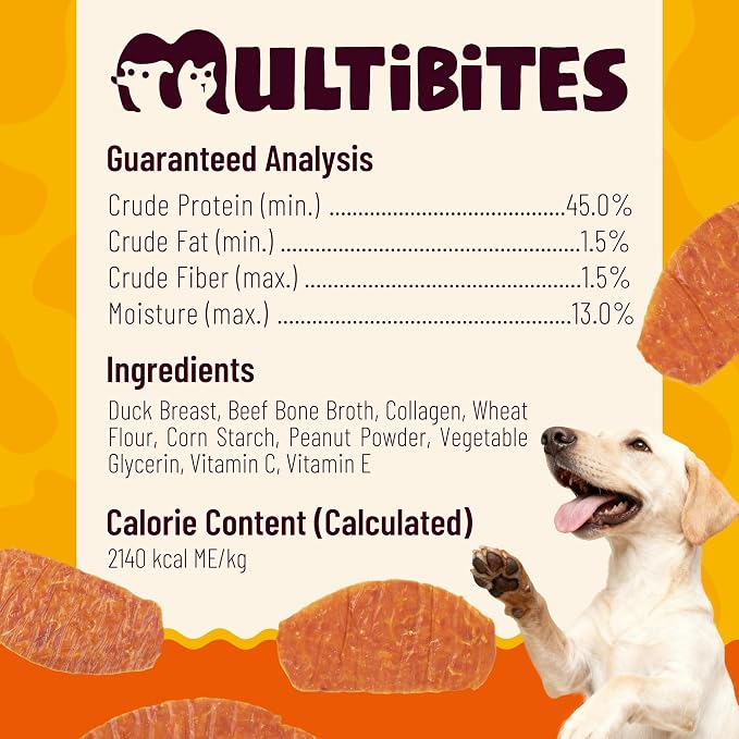 6oz Duck Treats for Dogs - High Protein Low Fat Duck Jerky Dog Treats for Joint & Skin Health - Great for Picky Eaters, Healthy Dog Training Treats for Small, Medium & Large Breeds