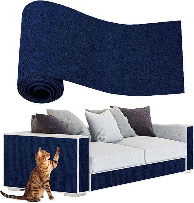 ENONCI 78.7"x15.8" Large Couch Protector from Cat Claws,Anti Scratch Furniture Protector for Cats Corner Wall Scratcher,Replacement for Cat Tree Post Shelves