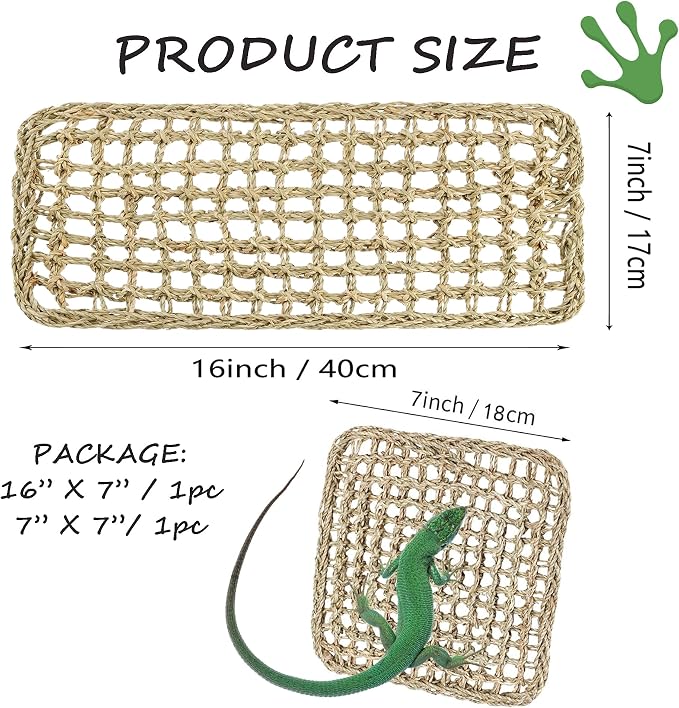 Bearded Dragon Hammock Reptile Lounger for Chameleon, Lizards, Geckos, Snakes, Lguana Reptiles, Tortoises Reptile & Amphibian Habitat Décor
