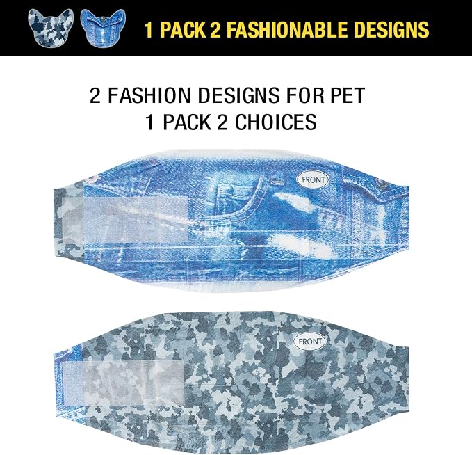 Dono Dog Diapers Male Disposable Male Dog Wraps, Wider Doggie Puppy Diapers, Male Belly Bands, Super Absorbent, Leak-Proof Fit, Excitable Urination, Incontinence, Large 48ct
