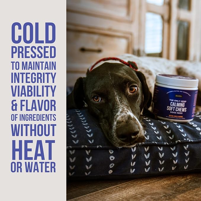 Natural Rapport Dog Calming Treats - The Only Calming Soft Chews that Dogs Need - 120ct Chews that Contain Chamomile to Alleviate Stress