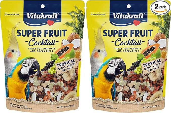Vitakraft Super Fruit Cocktail Parrot and Cockatiel Treat 40 oz.