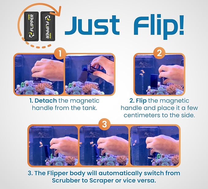 - Flipper Nano Aquarium Algae Cleaner For Glass Tanks Only Upto 1/4-Inch …