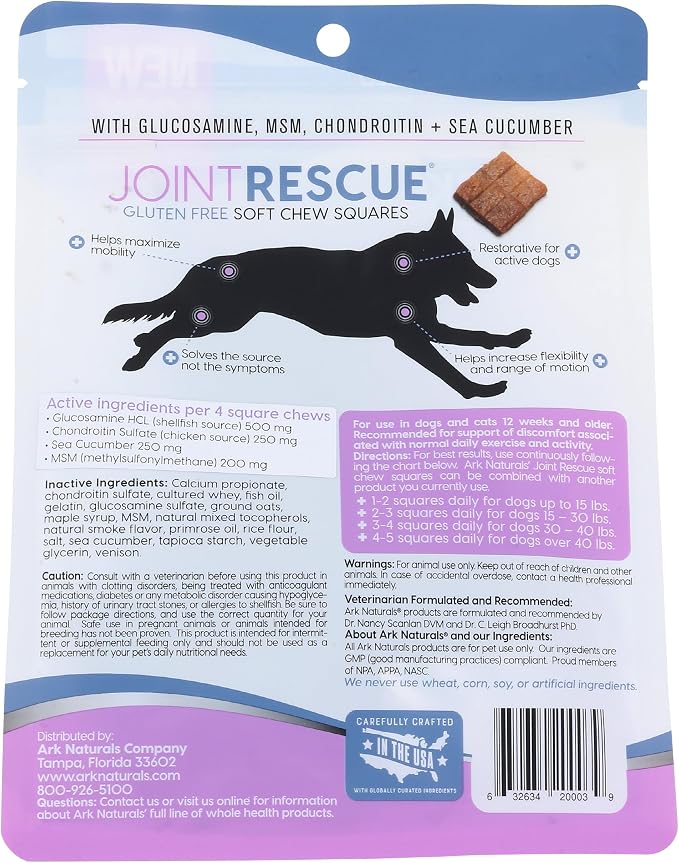 ARK NATURALS, Pet Sea Mobility Venison Jerky, 9 Ounce
