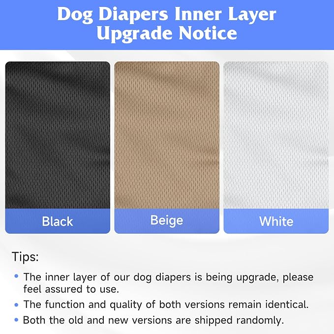 5 Pack Dog Diapers Male, High Absorbing Dog Wraps, Belly Bands for Male Dogs with Incontinence or Frequent Urination, Washable Doggie Diapers XXL