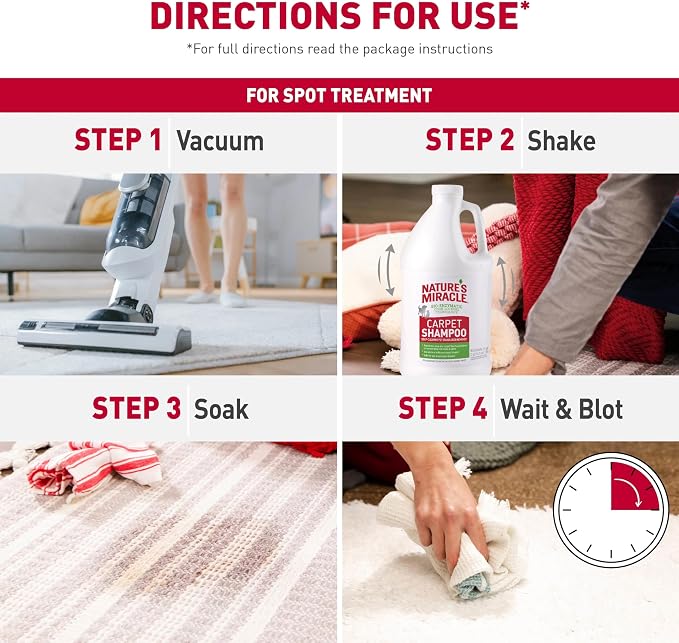 Nature's Miracle Carpet Shampoo, Deep-Cleaning Stain and Odor Remover