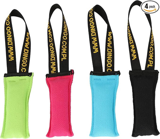 Dingo Cotton tug Toy with Handle, for Catch Retrieving and tug of war, Dog bite Pillow Floating on the Water, Four Colours, S Z30001