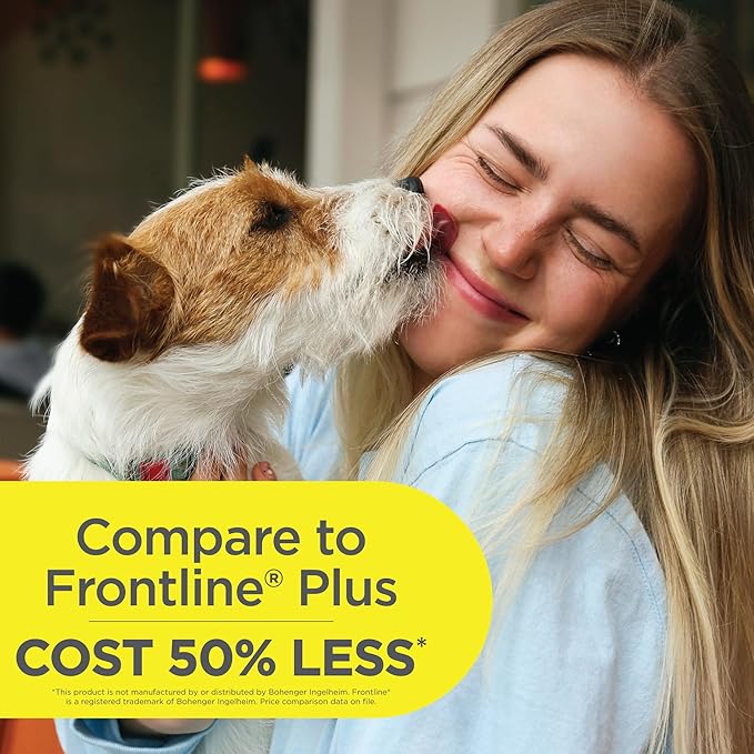 FirstAct Plus Flea Treatment for Dogs, Small Dogs 6-22 lbs, 3 Doses, Same Active Ingredients as Frontline Plus Flea and Tick Prevention for Dogs