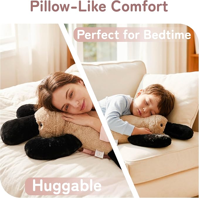 Niuniu Daddy 20" 3.3 lb Weighted Platypus Stuffed Animal for Adults Kids, Giant Large Soft Body Pillow Plush Toy for Sleeping Huggable, Gift for Everyday Comfort