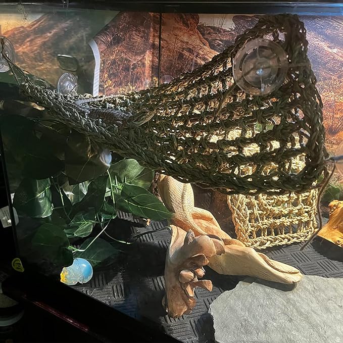 Bearded Dragon Hammock Reptile Lounger for Chameleon, Lizards, Geckos, Snakes, Lguana Reptiles, Tortoises Reptile & Amphibian Habitat Décor