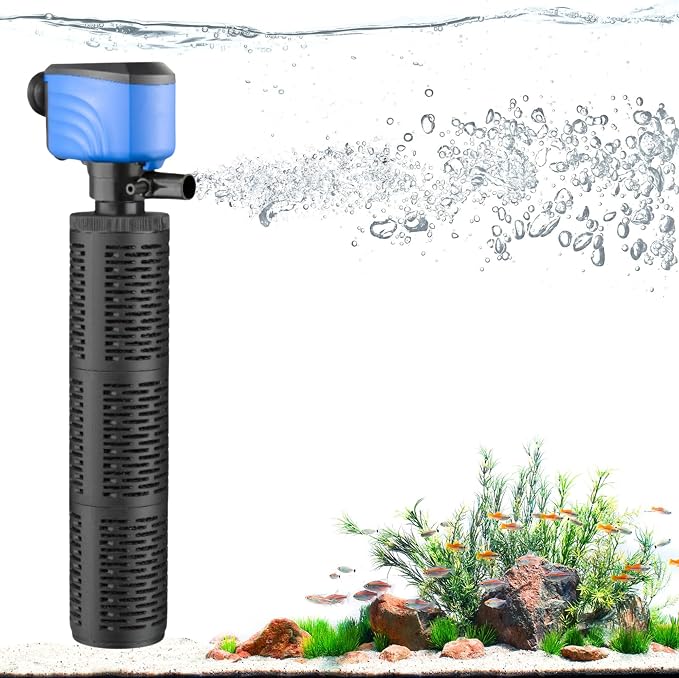 100-300 Gallon Aquarium Filter,Internel Fish TankFilters, Submersible Turtle Tank Filter for Large Tanks & Small Ponds, Whisper Filter,Freshwater &Saltwater