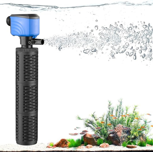 100-300 Gallon Aquarium Filter,Internel Fish TankFilters, Submersible Turtle Tank Filter for Large Tanks & Small Ponds, Whisper Filter,Freshwater &Saltwater