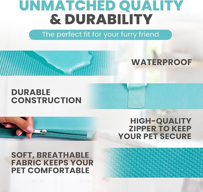 PurrFect Pouch The Original AS SEEN ON TV. The Comfy Cat Carrier Sling & Grooming Sack in One (Set of 2) Washable and Folds (Leopard)