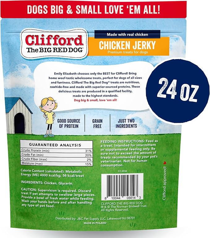 Clifford® Bundle - Snuffle Treat Mat + Chicken Jerky Dog Treats (24oz)