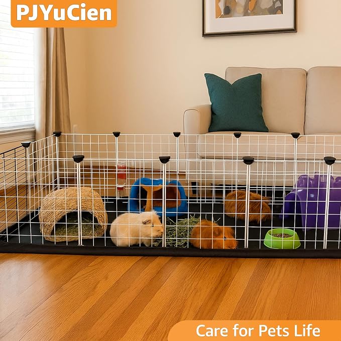 PJYuCien C&C Cage Bottom 24"x48", Easy to Install | Use as Top, Use as Bottom and Top Set, Protect Floor, Saves Time and Effort,for Guinea Pig and Other Small Animals
