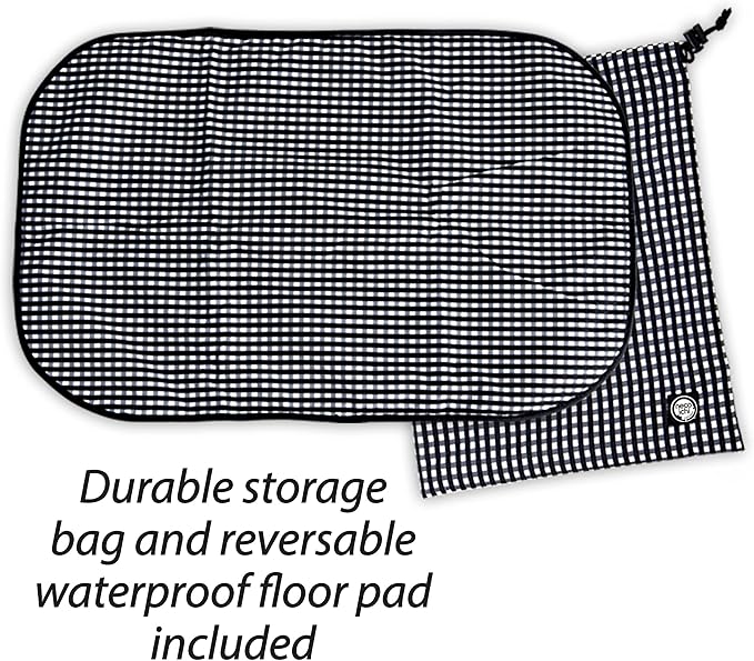 Necoichi Stress-Free Enclosure Cat Travel Carrier Cage 31.8" L x 20.0" W x 20.0" H Collapsible Gray White Stripes | Pop up Kannel, Crates