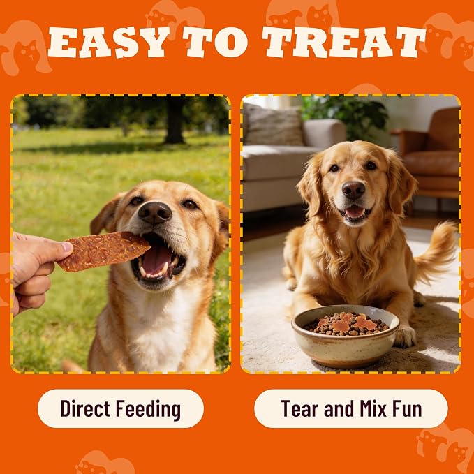 6oz Duck Treats for Dogs - High Protein Low Fat Duck Jerky Dog Treats for Joint & Skin Health - Great for Picky Eaters, Healthy Dog Training Treats for Small, Medium & Large Breeds