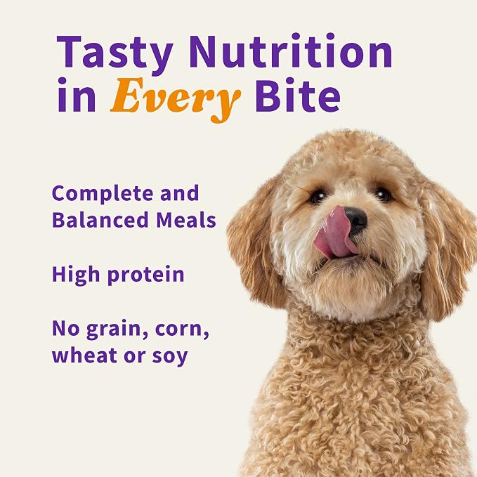 Halo Freeze-Dried Raw Dog Food, Turkey Recipe Meal Bites, Grain Free Real Meat Nutrition & Natural Energy, 100% Animal Protein Source for Adult Dogs, 14 oz Bag