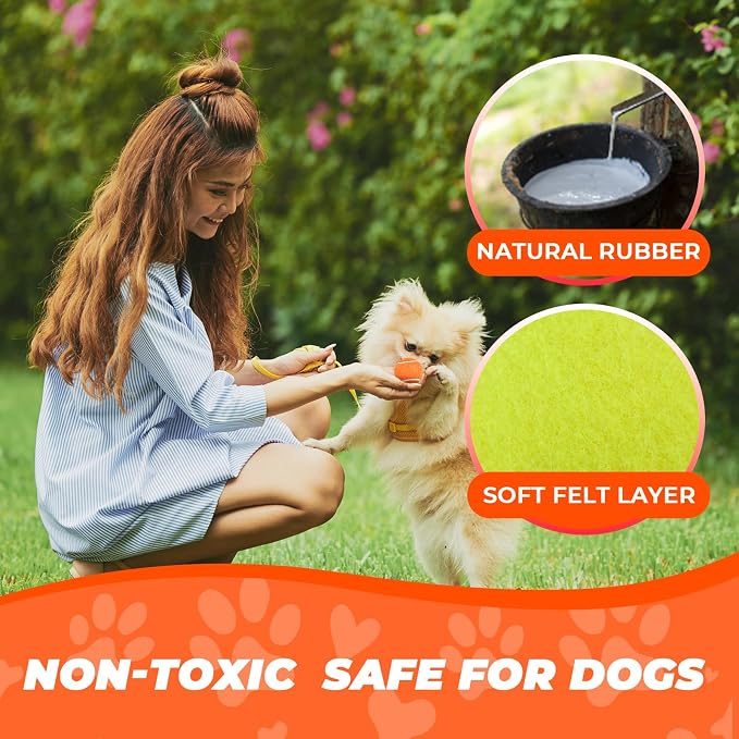 INSUM 1.5 Inch Mini Tennis Balls for X-Small Dogs & Cats, 20/40 Pack Soft Fetch Play Toys for Puppies & Kittens, Training & Indoor Outdoor Exercise