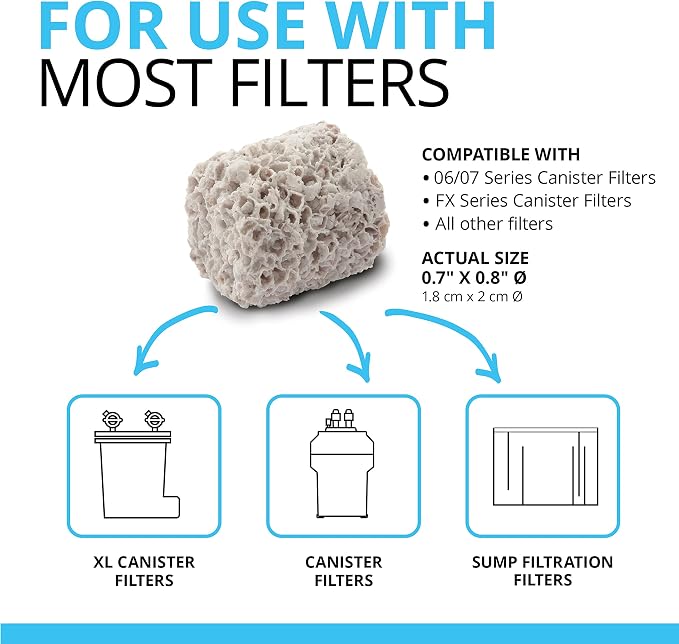 Fluval BIO-FX, Biological Aquarium Filter Media Suitable for Most Aquariums and Filters, 5 Liters (Pack of 2)