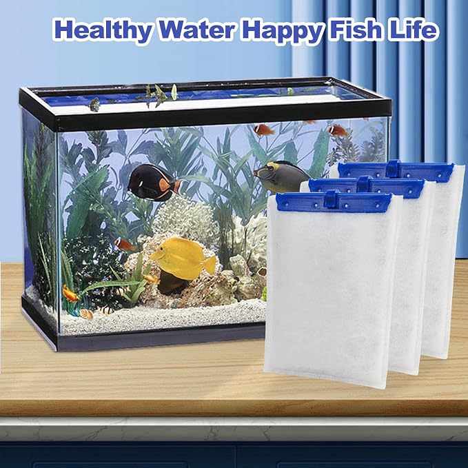 xbbwmrs 16-Pack Large Replacement Filter Cartridges Compatible with Tetra Whisper Bio-Bag Filters Large Aaquarium Filter Cartridges for Whisper 20i/40i /IQ20/30/45/60 PF20/30/40/60 Power Filters
