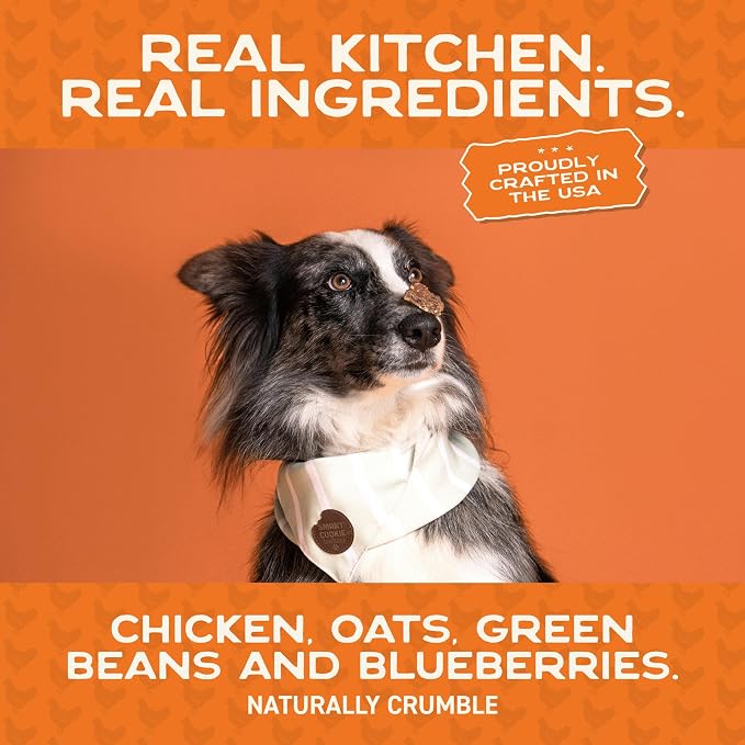 Smart Cookie All Natural Dog Treats - Healthy Hip and Joint Chicken Dog Biscuits with Glucosamine - Ideal for Senior Dogs and Sensitive Stomachs - Dehydrated, Crunchy, Human-Grade, Made in USA - 8oz