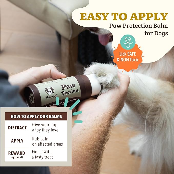 Natural Dog Company PAWDICURE Bundle, Paw Soother + PawTection Dog Paw Balms, Protect and Heal Dry, Cracked Dog Paw Pads, Organic, All Natural Ingredients, 2oz Sticks