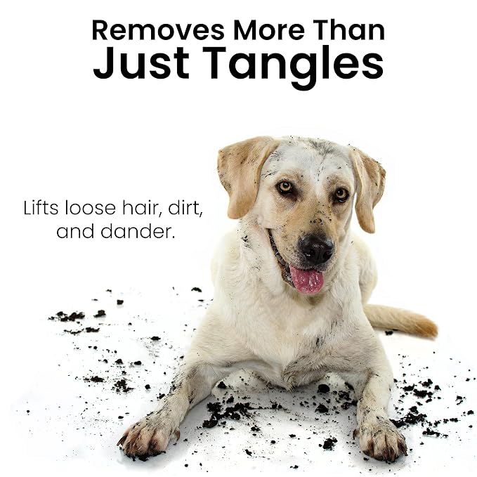 Fresh Ultra Half & Half Metal Pet Comb, Oval Aluminum Handle, Metal Grooming Comb for Dogs, 7.5"