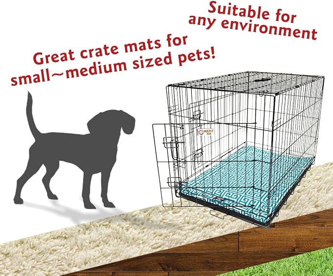 30" Towers Pacific Blue Crate Dog Bed Mat By Majestic Pet Products