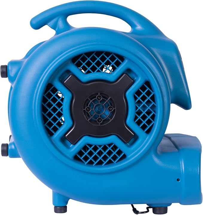 XPOWER P-830 Pro 1 HP 3600 CFM Centrifugal Air Mover, Carpet Dryer, Floor Fan, Blower, for Water Damage Restoration, Janitorial, Plumbing, Home Use…