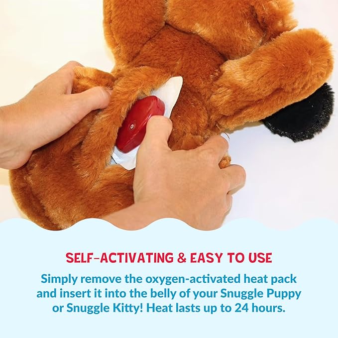 Snuggle Puppy Replacement Heat Packs for Dogs (12 Count) - Disposable Pet Comfort Warmers for Puppy Anxiety Relief - Odorless, Non-Toxic, All Natural - Fits All Snuggle Puppy Styles
