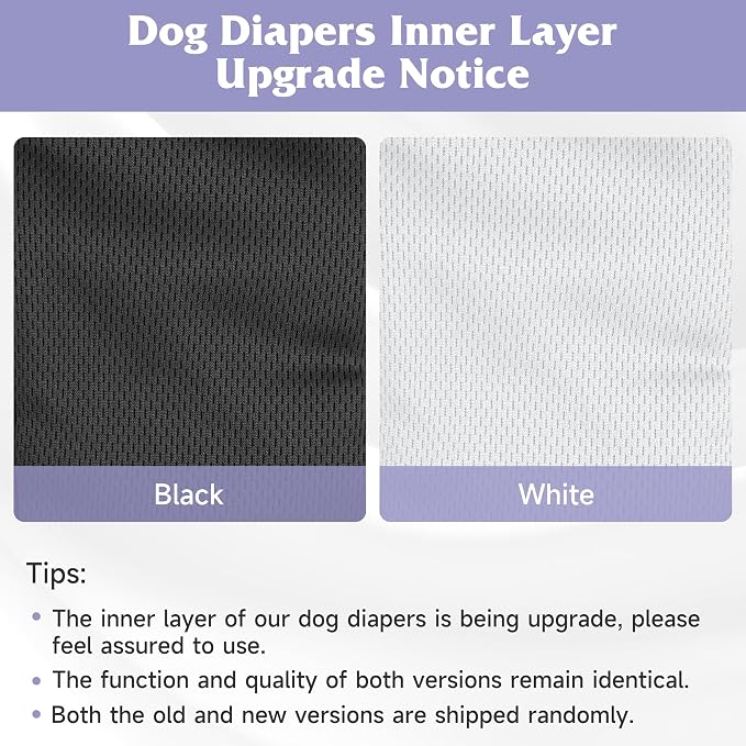 4 Pack Reusable Female Dog Diaper, Highly Absorbent Doggie Diapers for Female Dogs, Dog Diaper Medium, Flowers & Dogs
