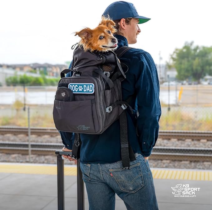 K9 Sport Sack Sky Pack, Small - Ideal for Dogs with 13-16” Back Length - Dual-Purpose Dog Backpack + Airline-Approved Carrier
