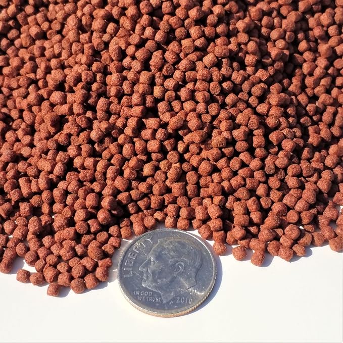 2mm -1/16" 7-10 Day Color Change Ultra Intense Color Enhancing Floating Pellets for Discus, Cichlids, Koi & Pond Fish, All Tropical Fish - 2.5-lbs