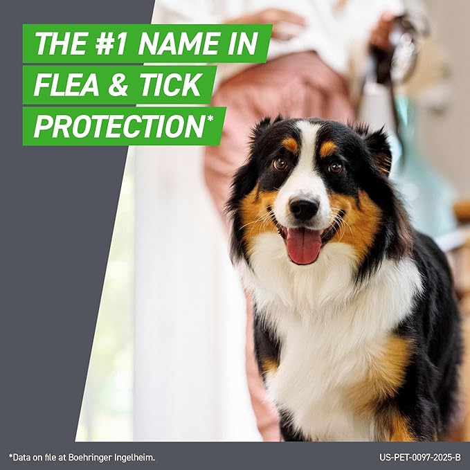 FRONTLINE Plus Flea & Tick Spot Treatment for Medium Breed Dogs 23-44 lbs. (Blue) Count of 8