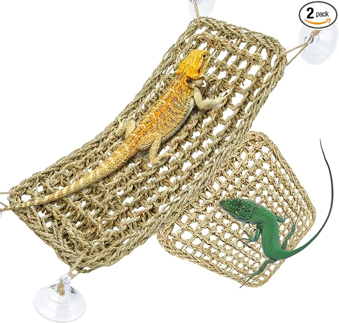 Bearded Dragon Hammock Reptile Lounger for Chameleon, Lizards, Geckos, Snakes, Lguana Reptiles, Tortoises Reptile & Amphibian Habitat Décor