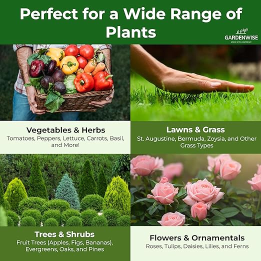 Gardenwise 10-10-10 All-Purpose Professional Fertilizer Plant Food for Indoor/Outdoor Gardening; Premium Shrub, Tree, Flower, Vegetable and Lawn Fertilizer; Quick-Release Nitrogen (20 QUARTS)