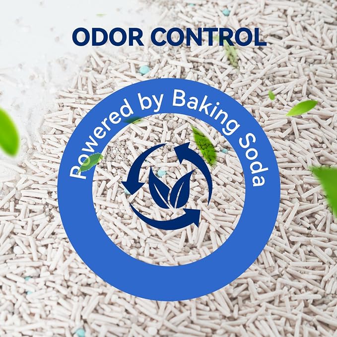 OPET Mixed Tofu Bentonite Multi-Cat Litter,Strong Fast Clumping Kitty Litter,99.9% Dust Free & Low Tracking,High Absorbent & Odor Control,Natural Pet Litter (18lb, White Tea)